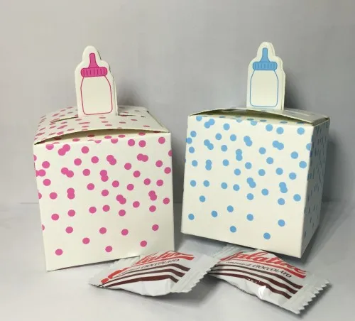 (100 шт./лот) Подарочная коробка для детского душа маленькая специальная доставка