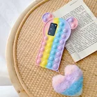 Мягкий чехол для iPhone 7, 8, 6, XS Max, XR, 11, 12 Pro Max, Mini, SE, антистресс