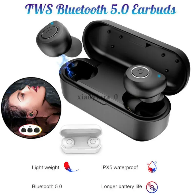 Водонепроницаемые наушники вкладыши Bluetooth 5 0 беспроводная гарнитура с