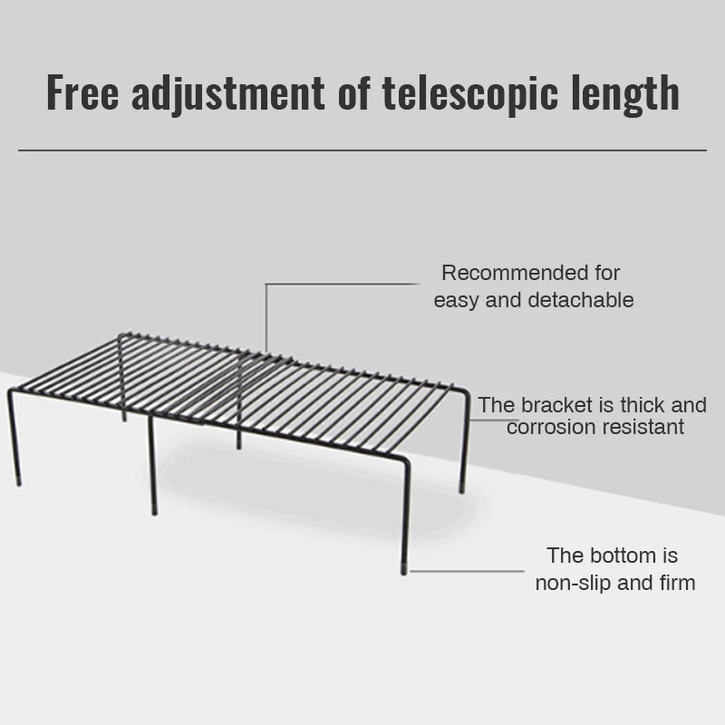 Регулируемый кухонный стеллаж для хранения шкаф полка экономия пространства