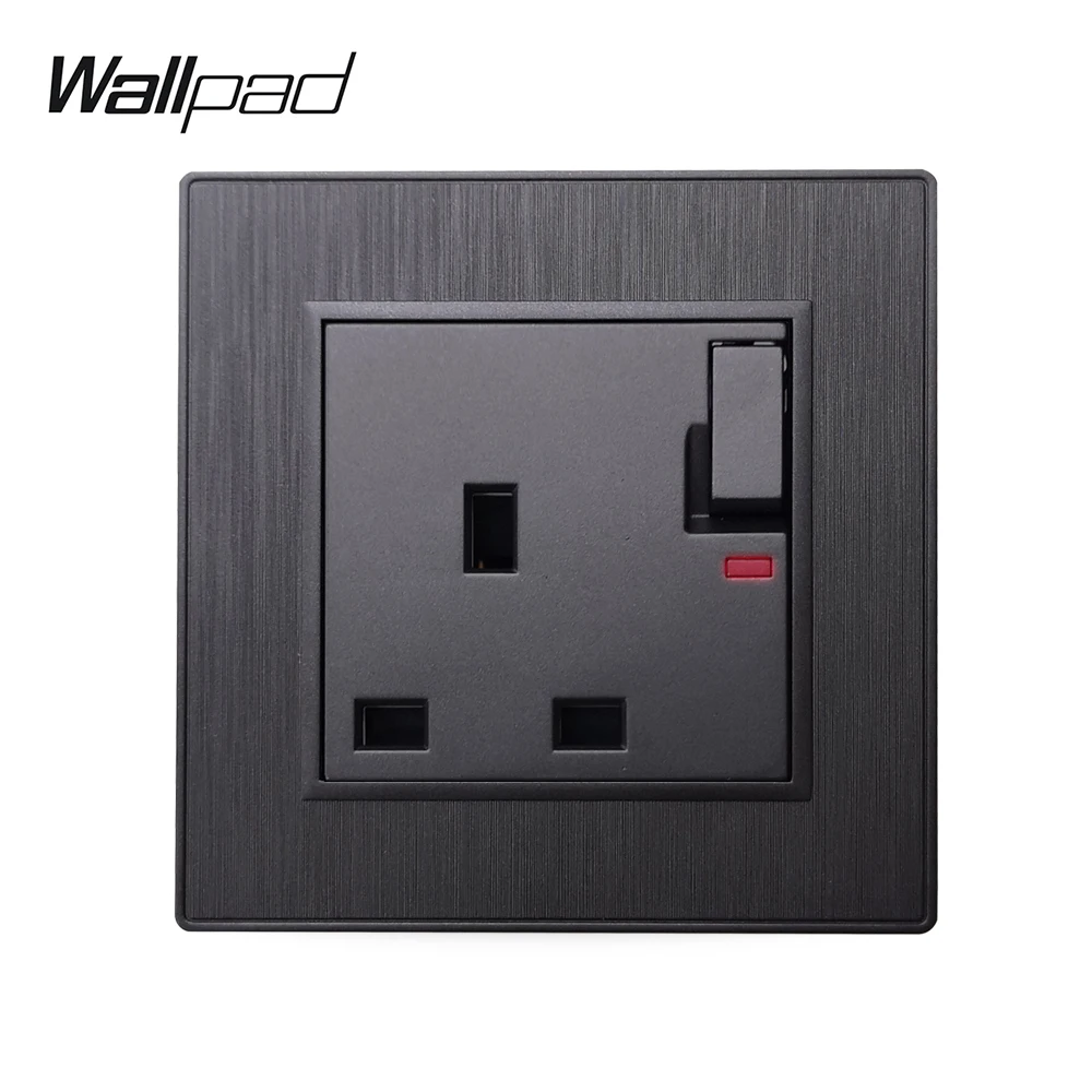 Электрическая розетка Wallpad S6 13A для Великобритании настенная с 3 плоскими