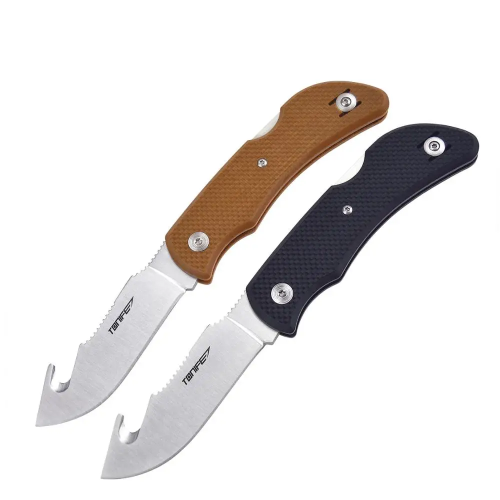 

TONIFE CKT2102 Rhinoceros Barb Folding Knife Aichi AUS-8 Blade G10 Handle Outdoor Camping Survival Tactical tools Pocket Knife