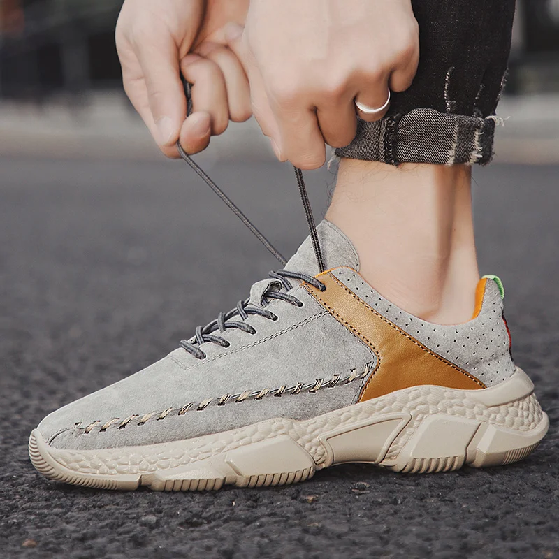 

Vintage Sneakers Fashionable Sports Shoes Mens Chunky Sneakers Gym Men Casual Platform Athletic Men's 2020 Winter Male