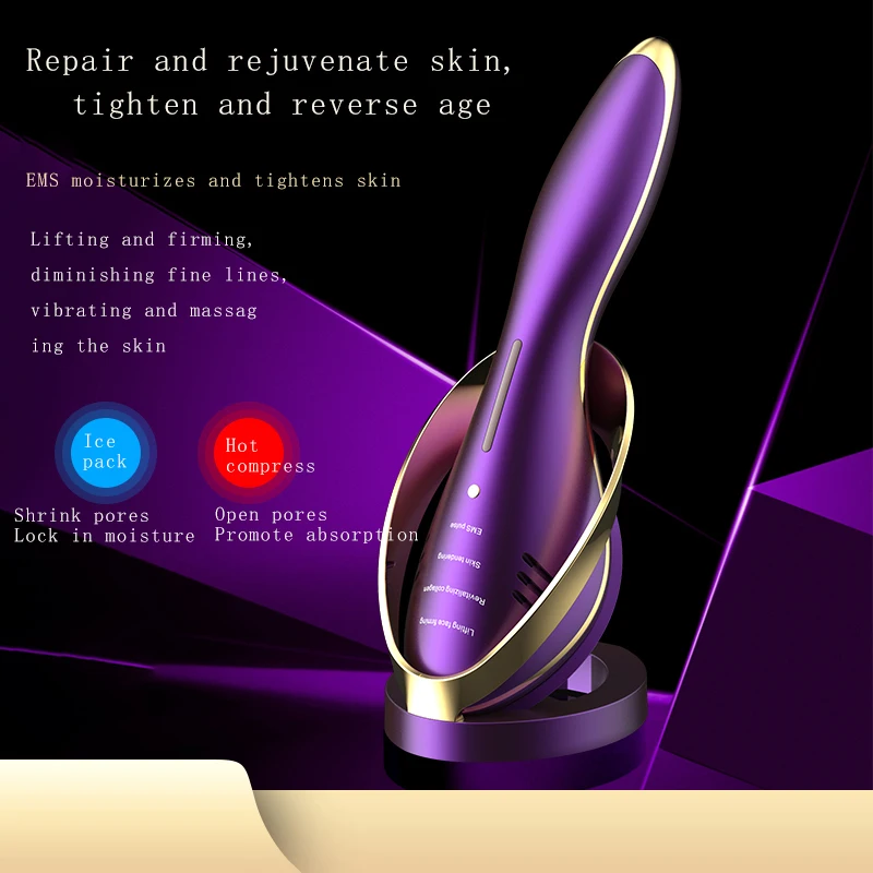 Goedkoop Led Gezicht Schoonheid Massager Hot Koude Hamer Ultrasone Cryotherapie Facial Lifting Massager Gezicht Lichaam Spa Ion Schoonheid Instrument