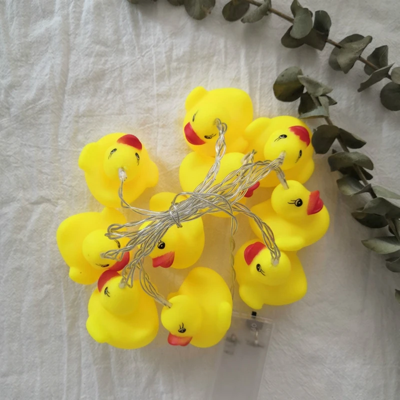 

New Enamel Animal Yellow Duck LED String Party Decorative Lights
