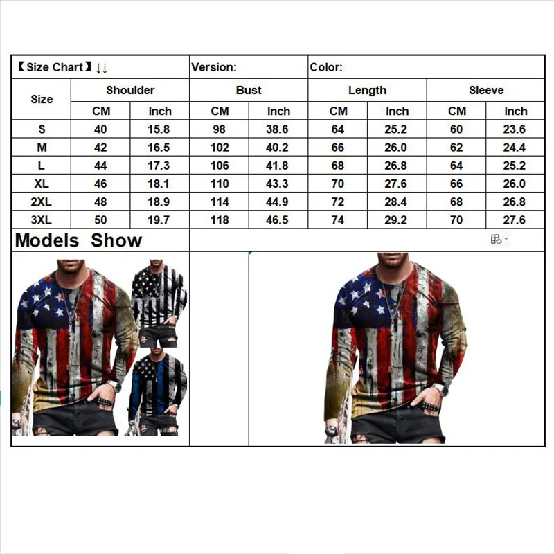 

YILINHAN New 2021 Casual Men's T-shirt 3D Digital Printing European and American Men's Top Floral T-shirt Y2k Long Sleeve Top