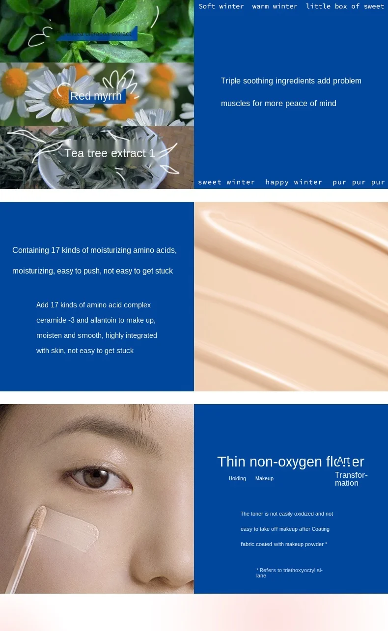 

Cy Fermented Color Liquid Concealer Concealer Cover Face Acne Marks Freckles Concealer