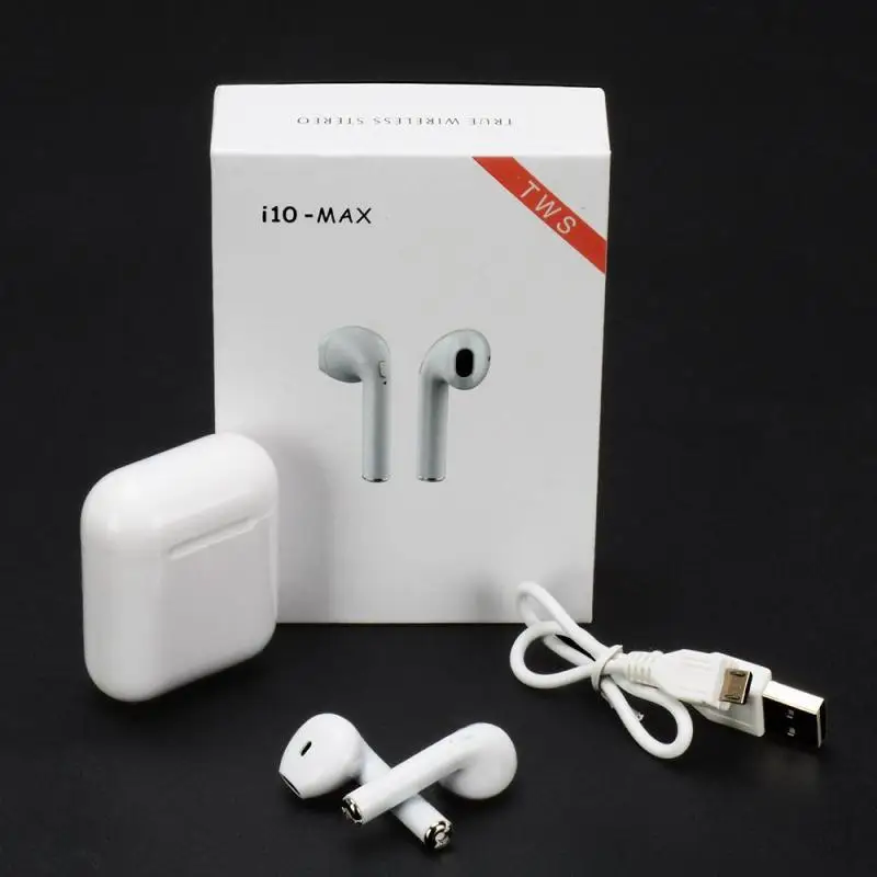 Портативные наушники с громкой связью I10 Max TWS беспроводные Bluetooth зарядным