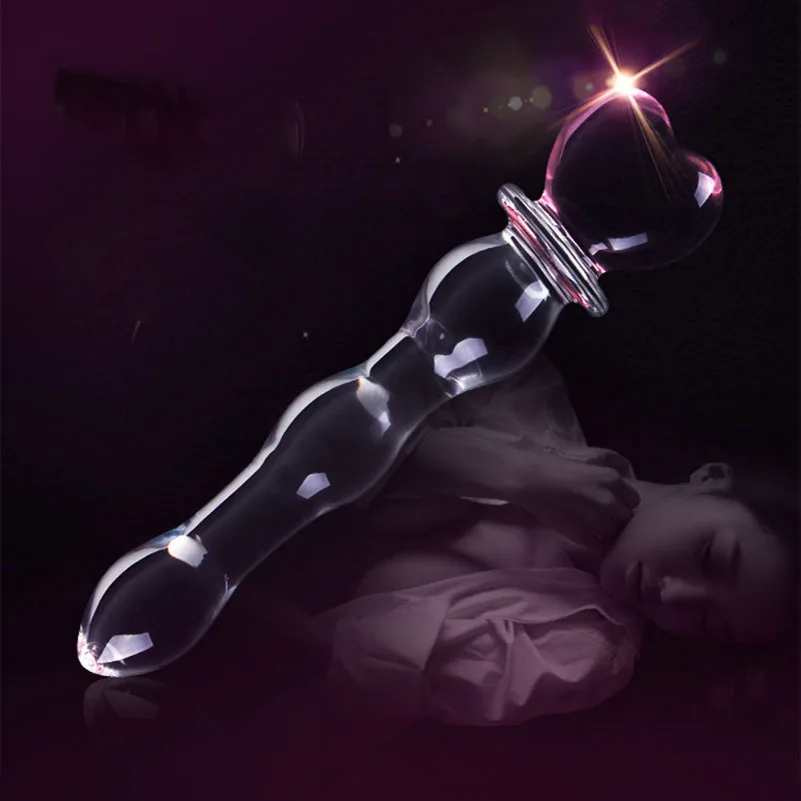 Heart glass anal plug pink bullet Female Pleasure masturbation lesbian Gspot Stimulation buttplug adult Sex Toys For Women | Красота и