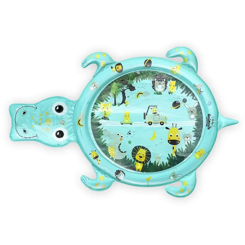 

Baby Water Play Mat Newborn Infant Inflatable Playmat Cushion Pad Toys Inflator