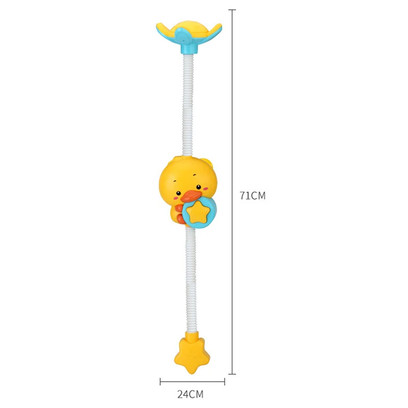 

Electric Duck Water Spray Bath Toys Kids Baby Bathroom Shower Games Automatic Water Outlet Rotatable Flower Sprinkle Water Toys