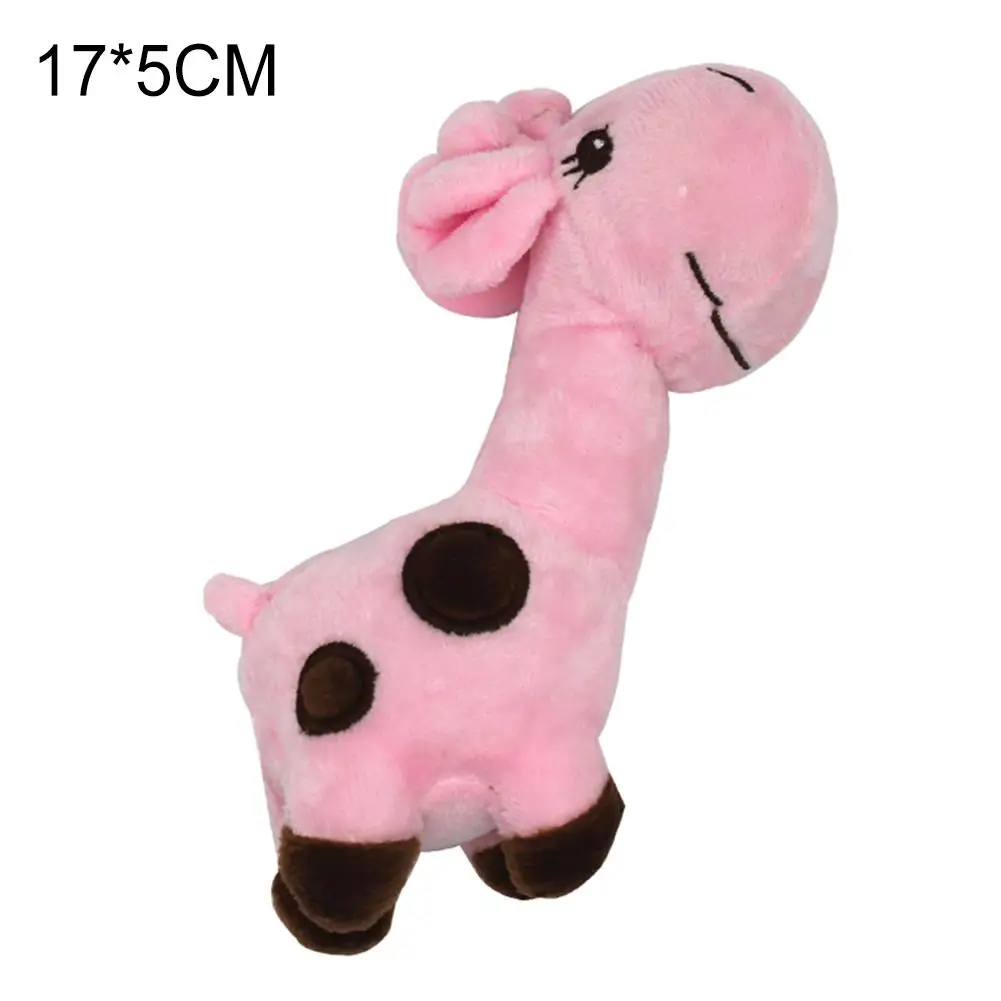 

HOT SALESPet Dog Cats Puppy Cute Deer Shape Plush Doll Interactive Squeaky Chew Bite Toy