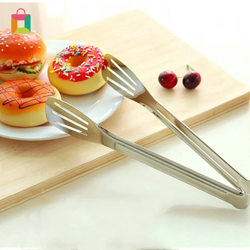 

BBQ Grilling Tong Salad Serving Food Tong Stainless Steel Metal Kitchen Tongs Barbecue Cooking Locking Tong NEW