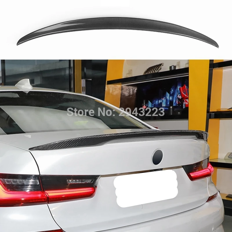 Спойлер для BMW 3 серии G20 330i 340i 2019 + P/M4 Стиль Высокое качество углеродное волокно
