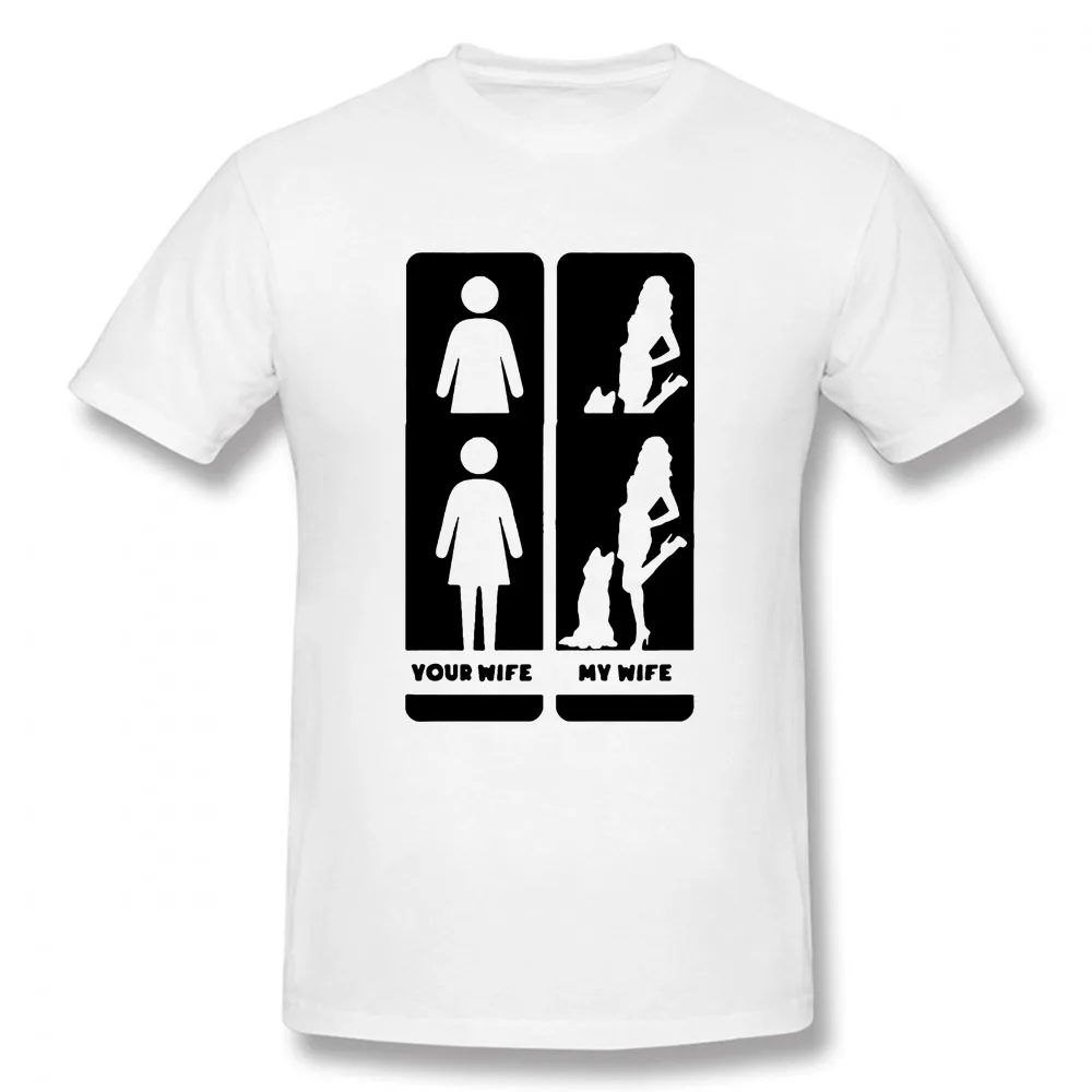 

Your Wife My Wife Siberian Husky Dog Cotton Short Sleeve Vintaged Funny T Shirt Graphic Harajuku Hip Hop T-shirt Tops Tees