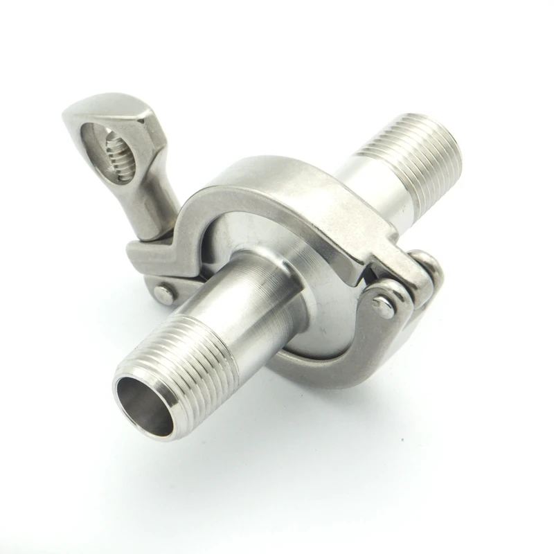 Набор Фитингов для санитарной трубы из нержавеющей стали 304 наружная резьба NPT 3/4