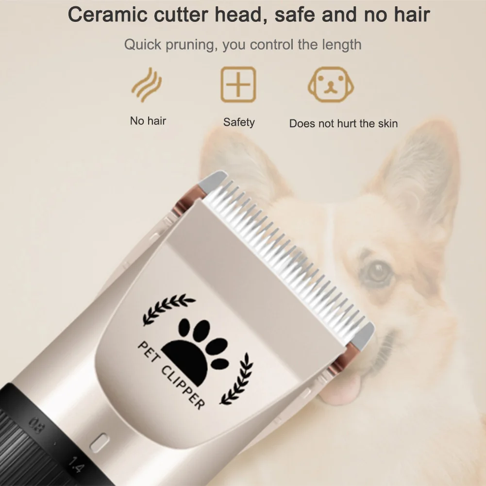 

Professional Pet Dog Hair Trimmer Set Animal Grooming Clippers Cat Cutter Machine Shaver Electric Scissor Clipper Dog Grooming