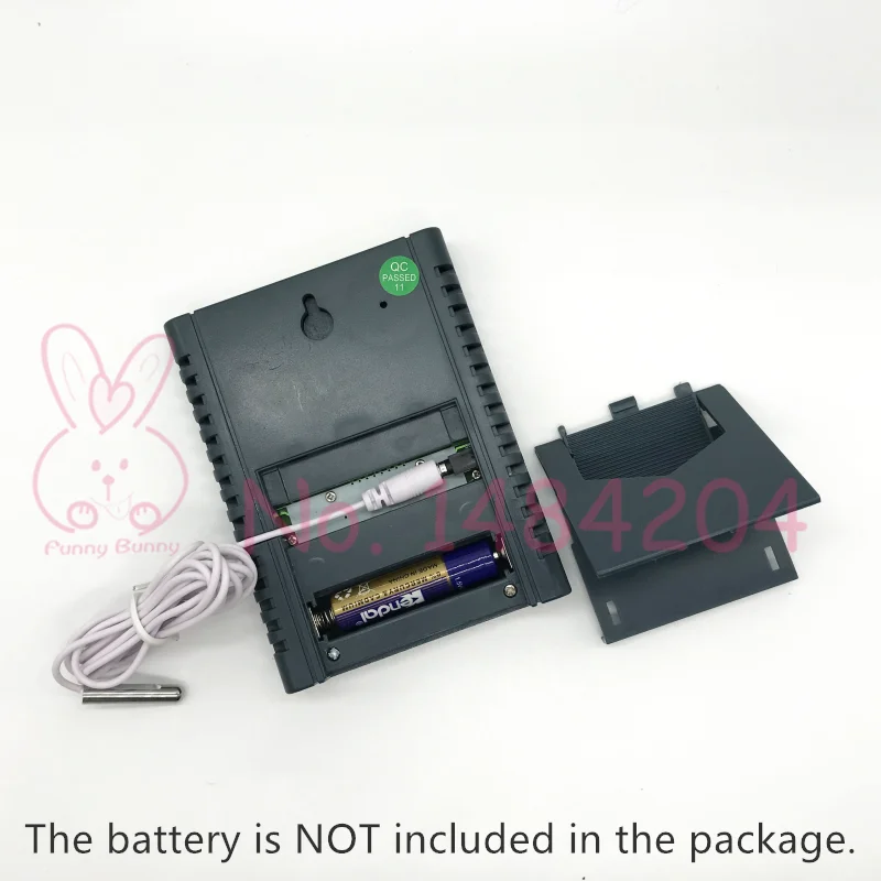 1 большой Термометр-Гигрометр с ЖК-дисплеем настенный цифровой измеритель