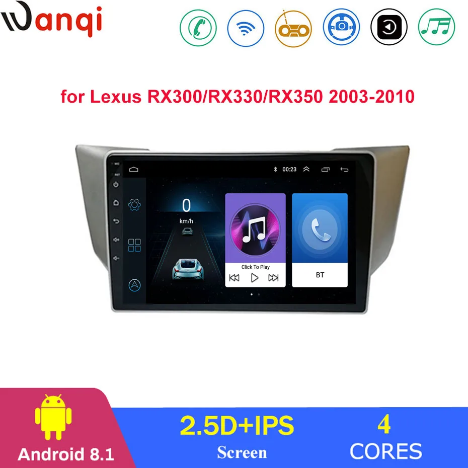 Для Lexus RX300/RX330/RX350/RX400 2003-2010 автомобильный Радио Мультимедиа Видео плеер навигация
