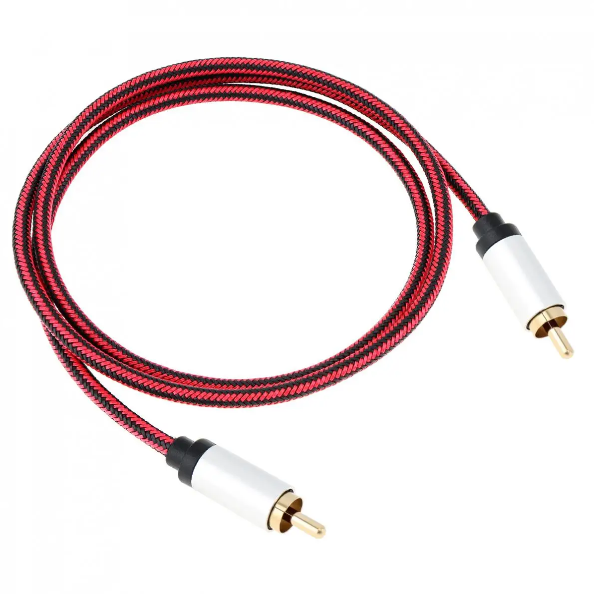 DiGiYes 1 м HiFi 5 SPDIF RCA к папа мужчине коаксиальный кабель стерео аудио нейлон видео для
