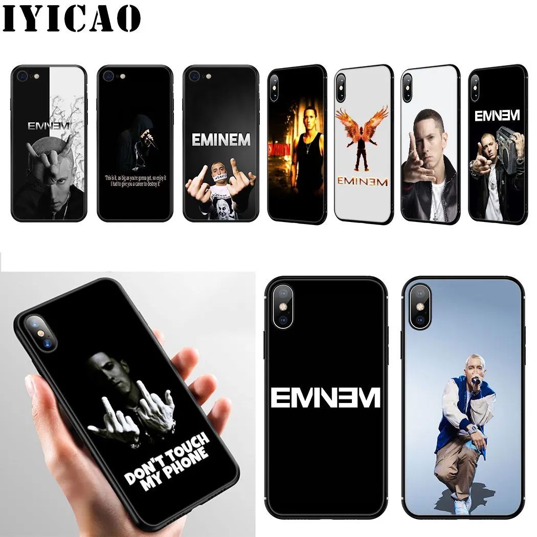 IYICAO рэпер Эминем Мягкий силиконовый чехол для телефона iPhone 11 Pro Max XR X XS 6 6S 7 8 плюс 5
