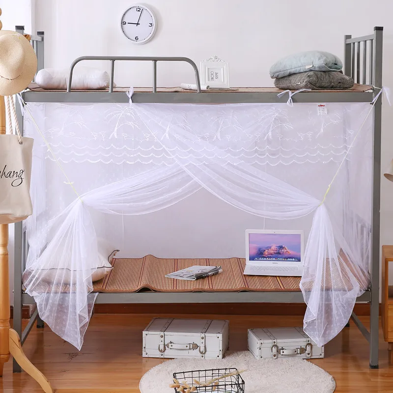 

Students Dormitory Mosquito Net Dustproof Household single doorbed tent Peach Heart 1.8m1.2m1.5m mosquito net bed canopy