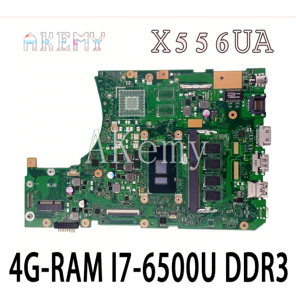 

Новинка! X556UJ REV2.0 материнская плата для ноутбука For Asus VivoBook X556UA X556UAM X556UAK X556UV оригинальная материнская плата 4G-RAM I7-6500U DDR3