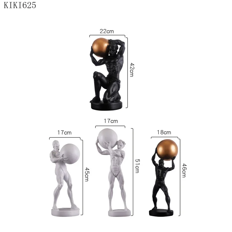 Статуэтка американская Геркулес из смолы настольное украшение для офиса