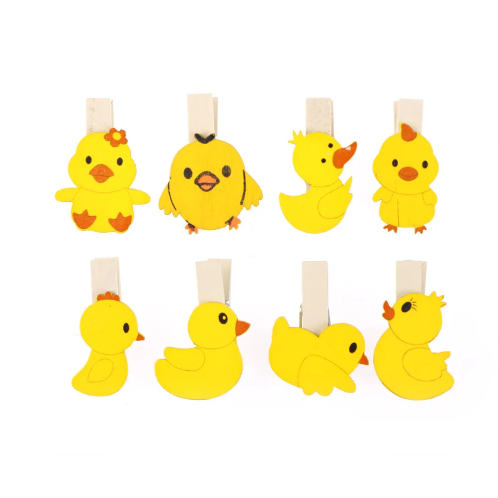 8 шт./лот DIY Фото деревянный зажим Милая Зебра утка панда слон прищепка фото