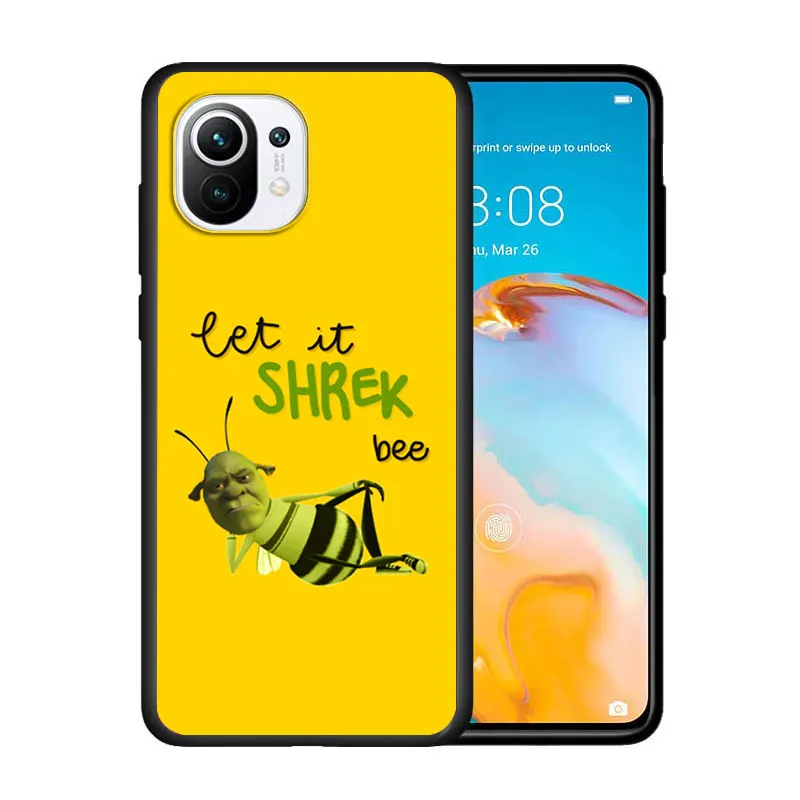 

Movie Shrek Love for Xiaomi Mi 11 10T Note 10 Ultra 5G 9 9T SE 8 A3 A2 A1 6X Pro Play F1 Lite 5G Black Phone Case