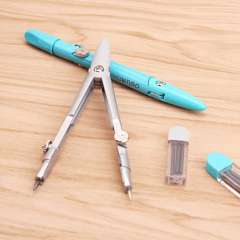 

Deli 8607 Compass Color Student Compass Drawing Instrument Metal Drawing Tool Kompas Circle Drawing Tool Compasso Drawing Tools