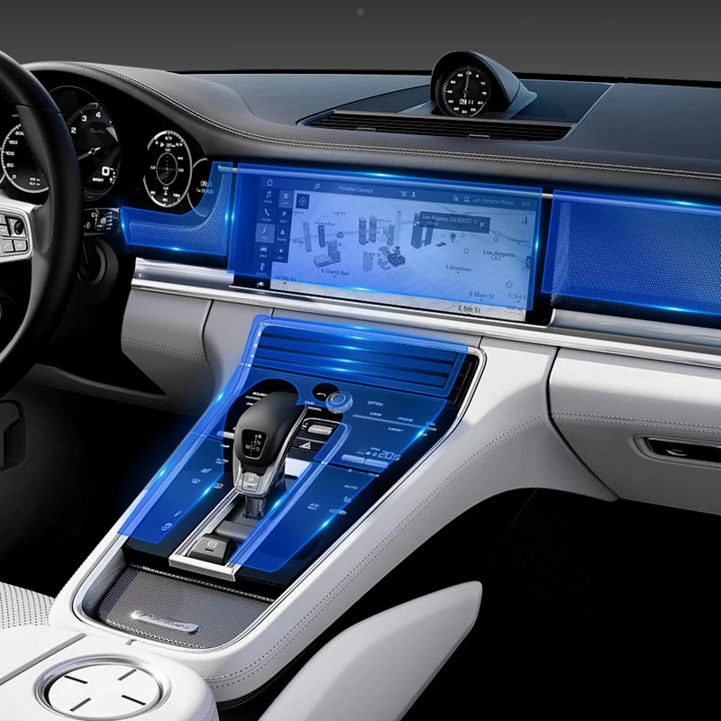 

TPU Car Interior Transparent Film for Porsche 2017-2018 Cayenne Panamera Central Control Protective Film Car Accessories