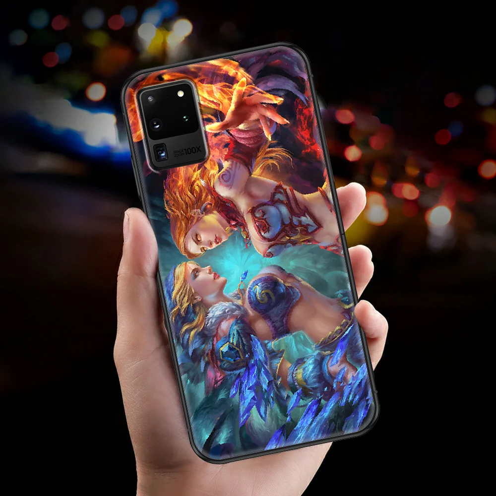 Dota 2 Defense of the Ancients Phone case For Samsung Galaxy Note 4 8 9 10 20 S8 S9 S10 S10E S20 Plus UITRA Ultra black pretty | Мобильные