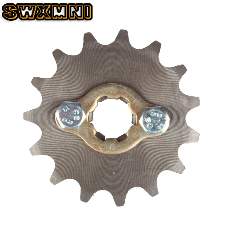 Высокое качество 420 цепи 15T 17 мм 20 спереди защита звездочки Cog Fit мотоцикла ATV