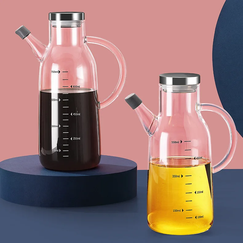 Бутылка для масла из боросиликатного стекла термостойкая 750 мл| |