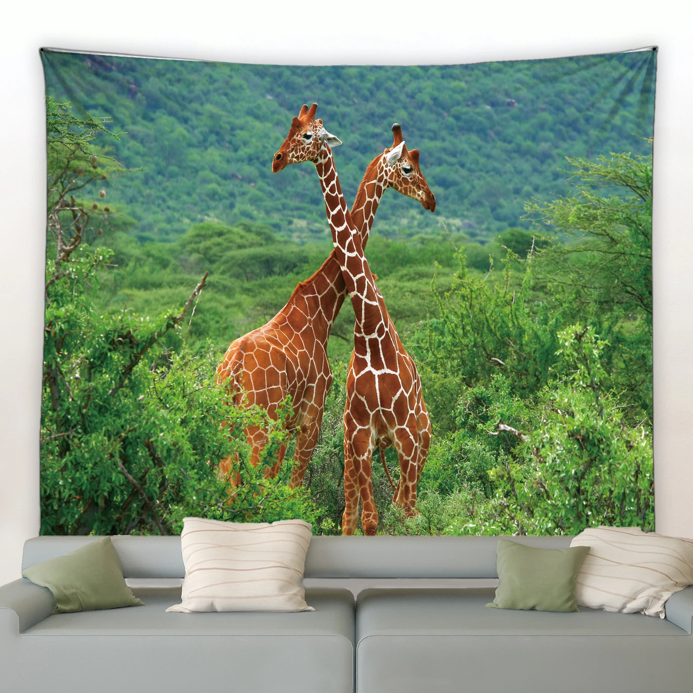 

Giraffe Tapestry Africa Wild Animal Hippie Bohemian Wall Hanging Big Tapestries Carpet Living Room Bedroom Home Decor Blanket