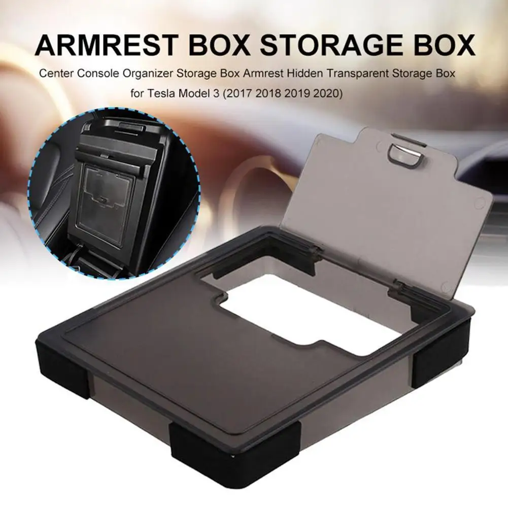 

Центральный органайзер для Tesla Model 3, автомобильный подлокотник, скрытый ящик для хранения, аксессуары для украшения автомобиля