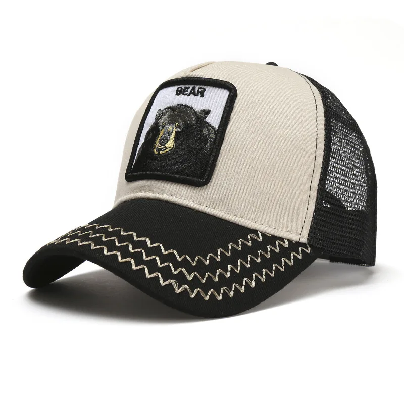 Сетчатая Кепка с черным медведем Ранняя животными и фермами головной убор для
