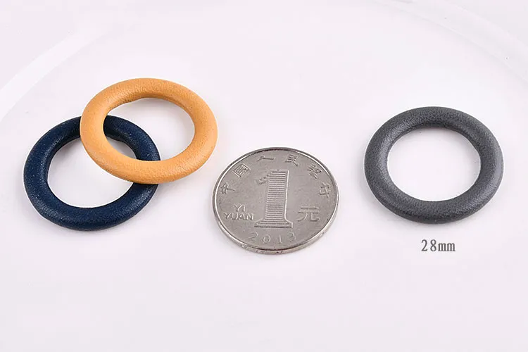 Корейская версия простых персонализированных кожаных геометрических колец