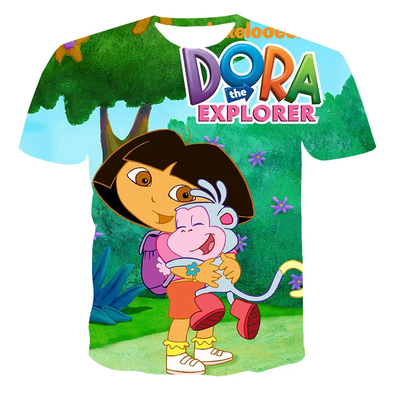 

Camiseta de anime de dibujos animados para niÃ±os, ropa con estampado 3D a la moda, esponja absorbente para primavera y verano de