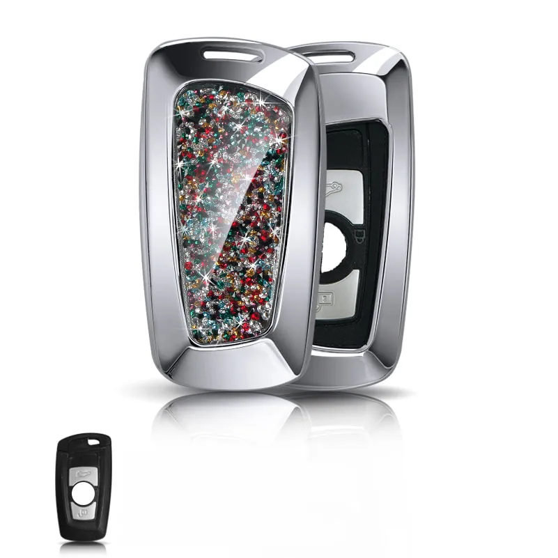

Variety of Bright Colors Real Aluminium Alloy Car Key Cover Case for BMW 3 Series 5 Series X1 X3 X4 X5 Key Case for Women Girl