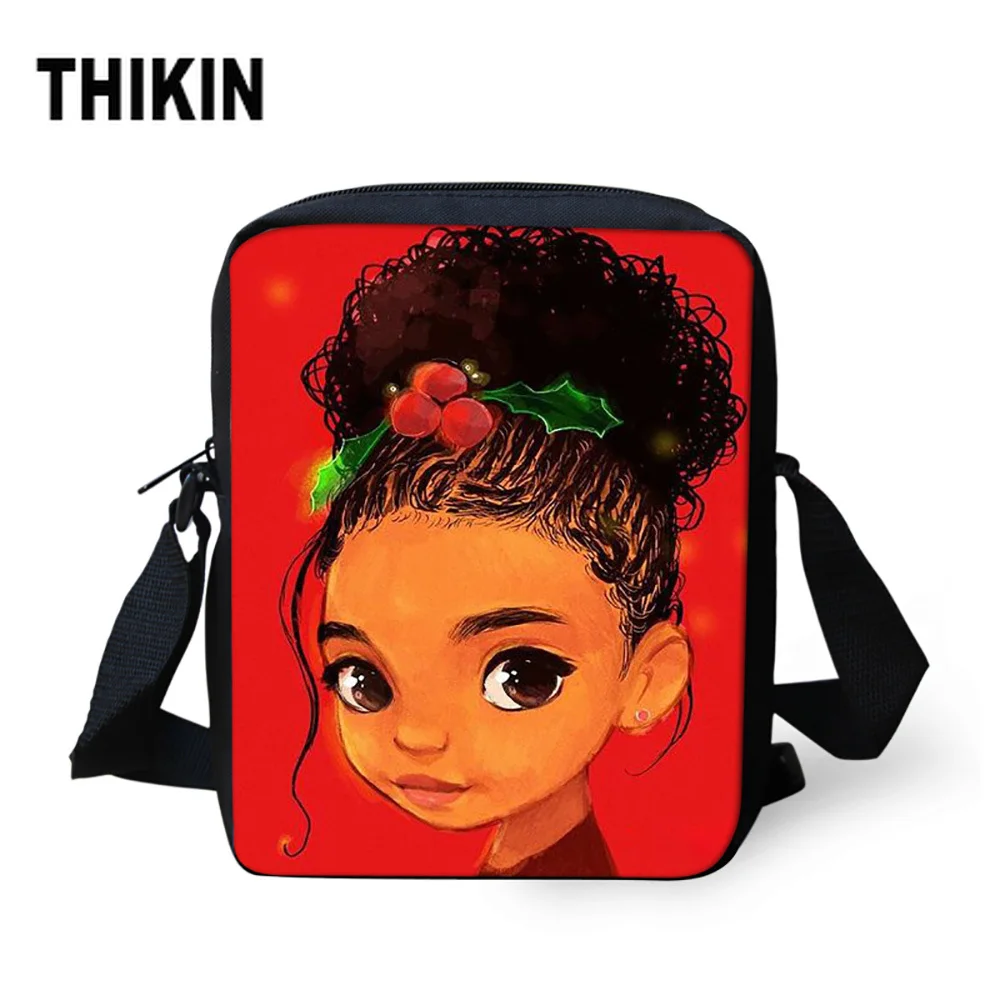 Сумка мессенджер с рисунком тикин из мультфильма в африканском стиле для