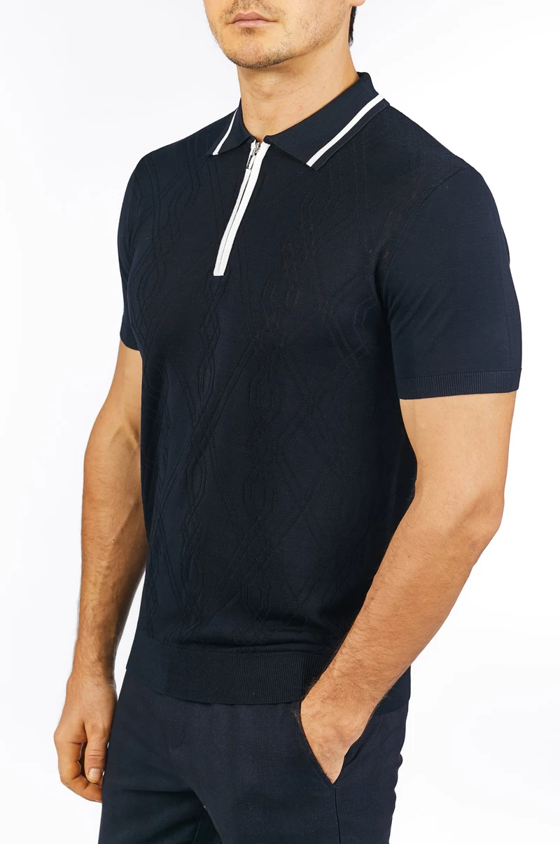 

Billionaire polo shirt silk men 2021 New summer embroidery lapel short sleeve lattice quality zipper big size M-4XL