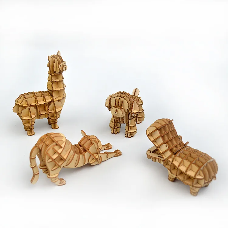 Деревянные игрушки 3d головоломки собранные Diy ручной работы детей