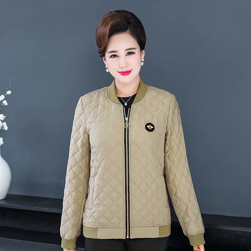 

Mother's new cotton padded clothes in autumn and winter women's middle-aged and old women's clothes large size light cotton