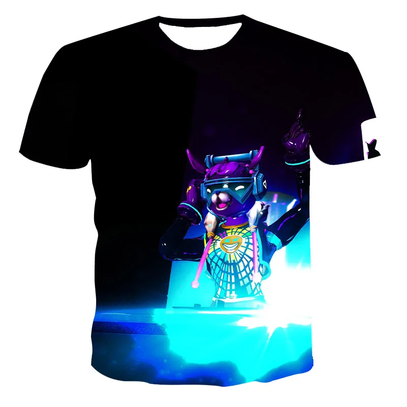 

2021 3D Men's T-Shirt DJ Electronic Music Cotton Candy Print Plus Size Summer Casual Loose Short Sleeve O-Neck Breathable Tee