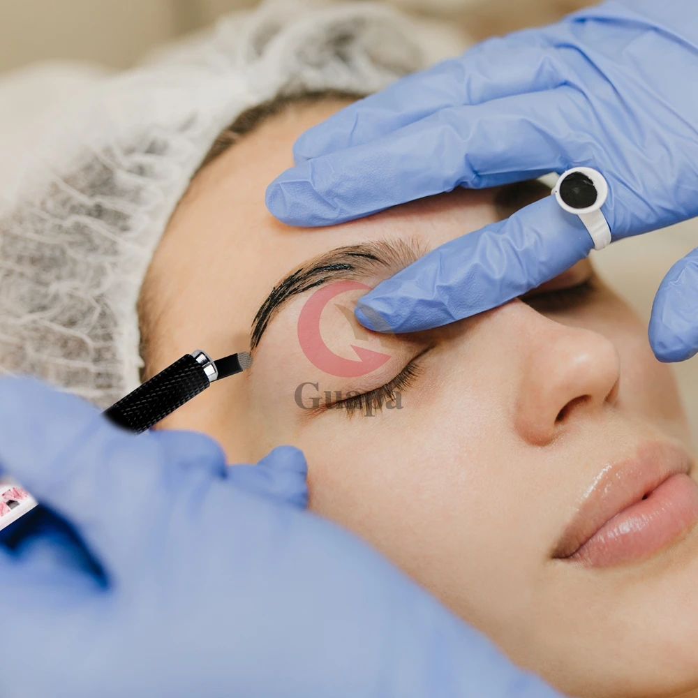 Черный двойной боковой мануального татуажа бровей брови ручная Ручка инструмент