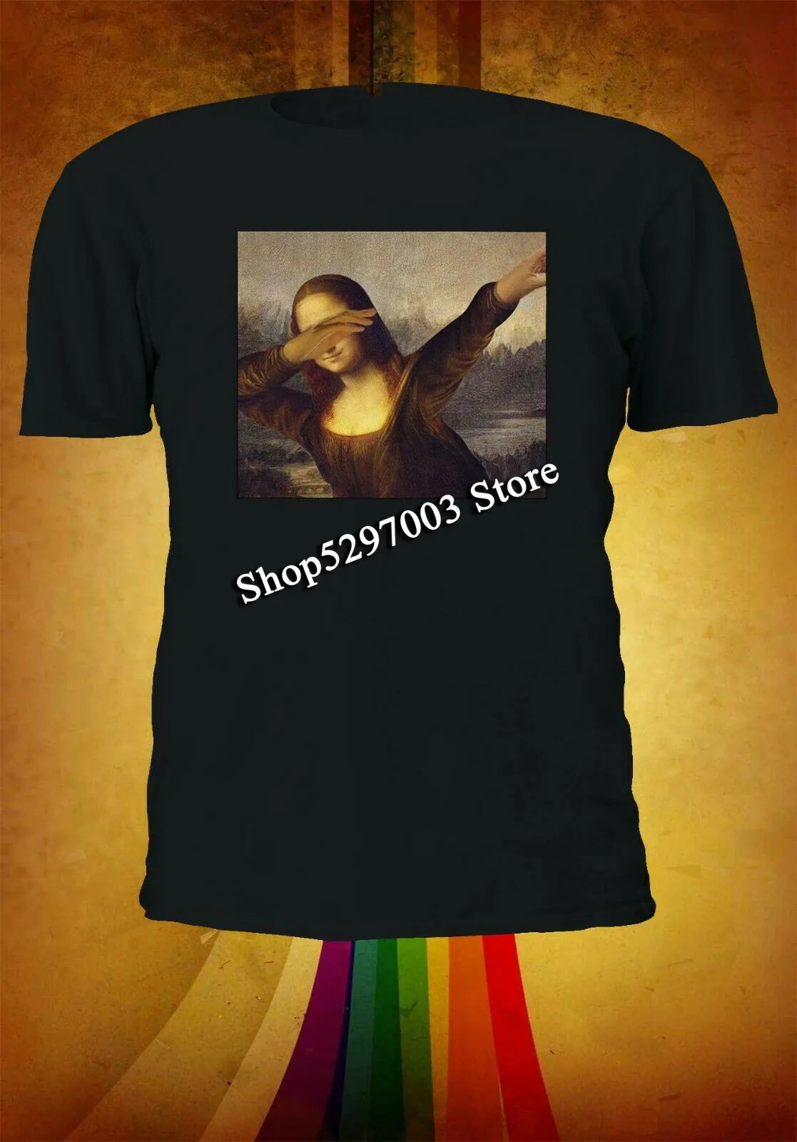 Mona Lisa Dabbing Мужская и Женская футболка унисекс майка бейсбольная худи 3196 новая