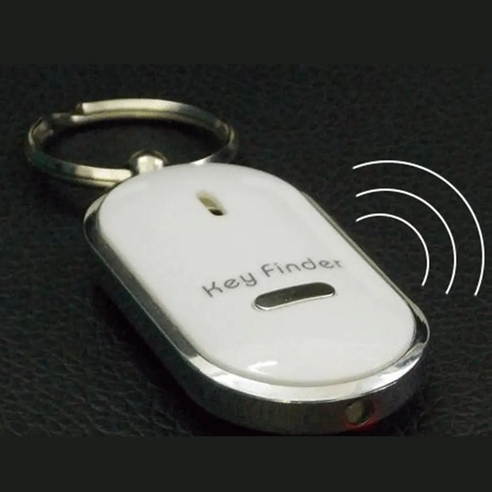 

Whistle LED Light Torch Remote Sound Control Lost Key Finder Locator Remote Keychain Keychain Keyring With Whistle Claps