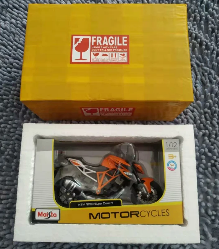 

Maisto 1:12 KTM 1290 Super Duke R Orange Die Cast Vehicles Collectible Hobbies Motorcycle Model Toys Kids Gifts